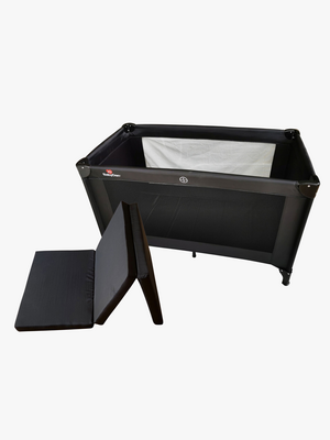BabyDan Resesäng Inkl. Madrass, Svart