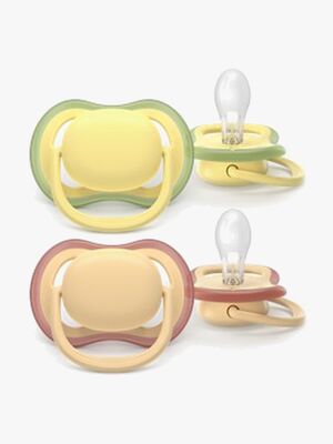 Philips Avent Ultra Air Napp 0–6m 2-Pack, Gul/Orange