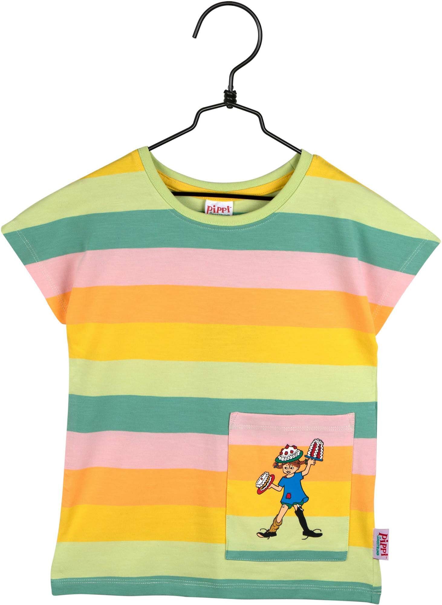 Pippi Långstrump Regnbåge T-Shirt Grön 104