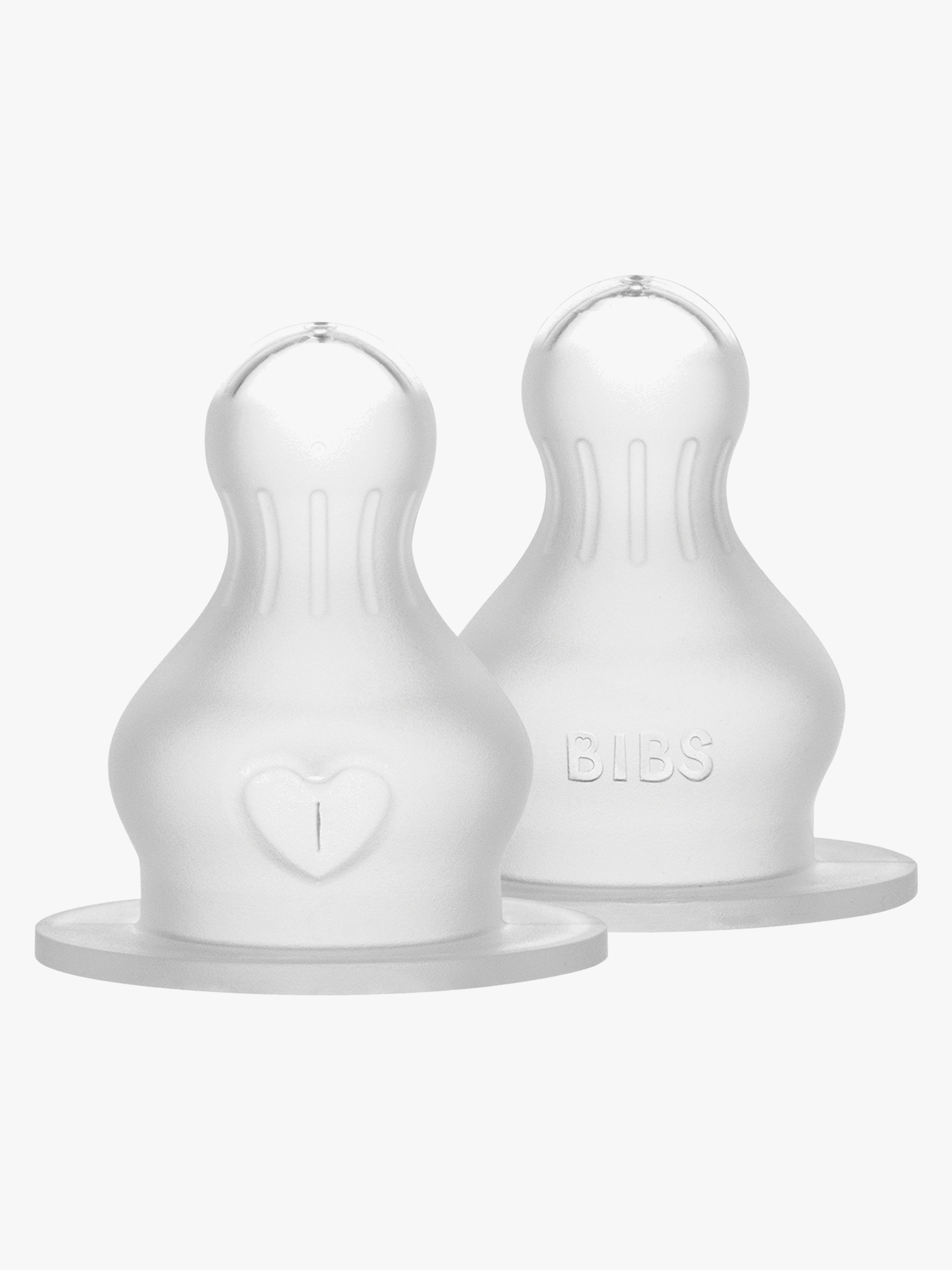 BIBS Slow Flow Dinapp Silikon 2-pack, Neutral