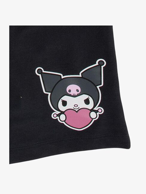 Hello Kitty Kuromi T-shirt & Shorts Set, Vit