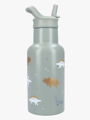 Kidzroom Stainless Steel Vattenflaska 350 ml Small Talk, Grön