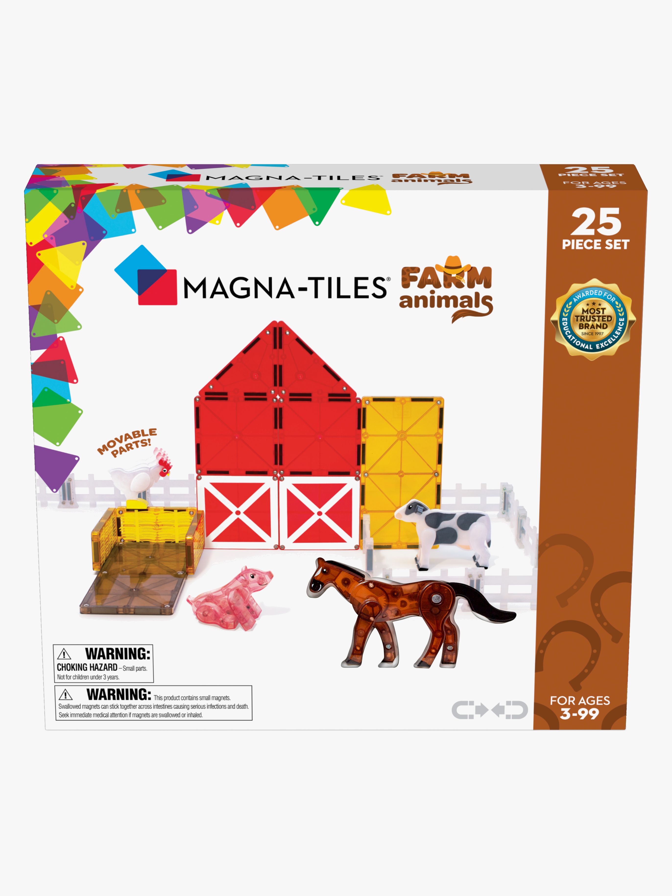 MAGNA-TILES Bondgårdsdjur Byggsats 25 Delar