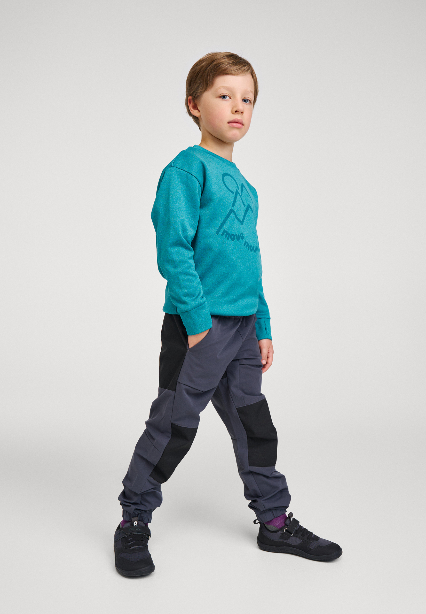 Reima Vaeltaa Hybridbyxor, Soft Black, 152