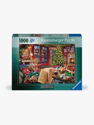 Ravensburger Puslespill My Haven No14 Christmas Cabin 1000 Brikker