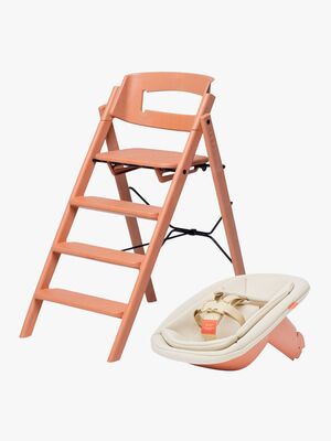KAOS Klapp Matstol Recycled Bundle Inkl Newborn Seat, Terracotta Pink