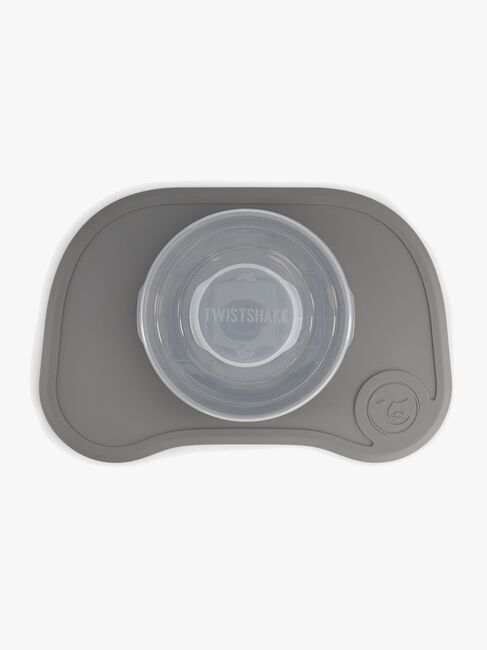 Twistshake Click-Mat Mini Tallrik och Underlägg, Grå