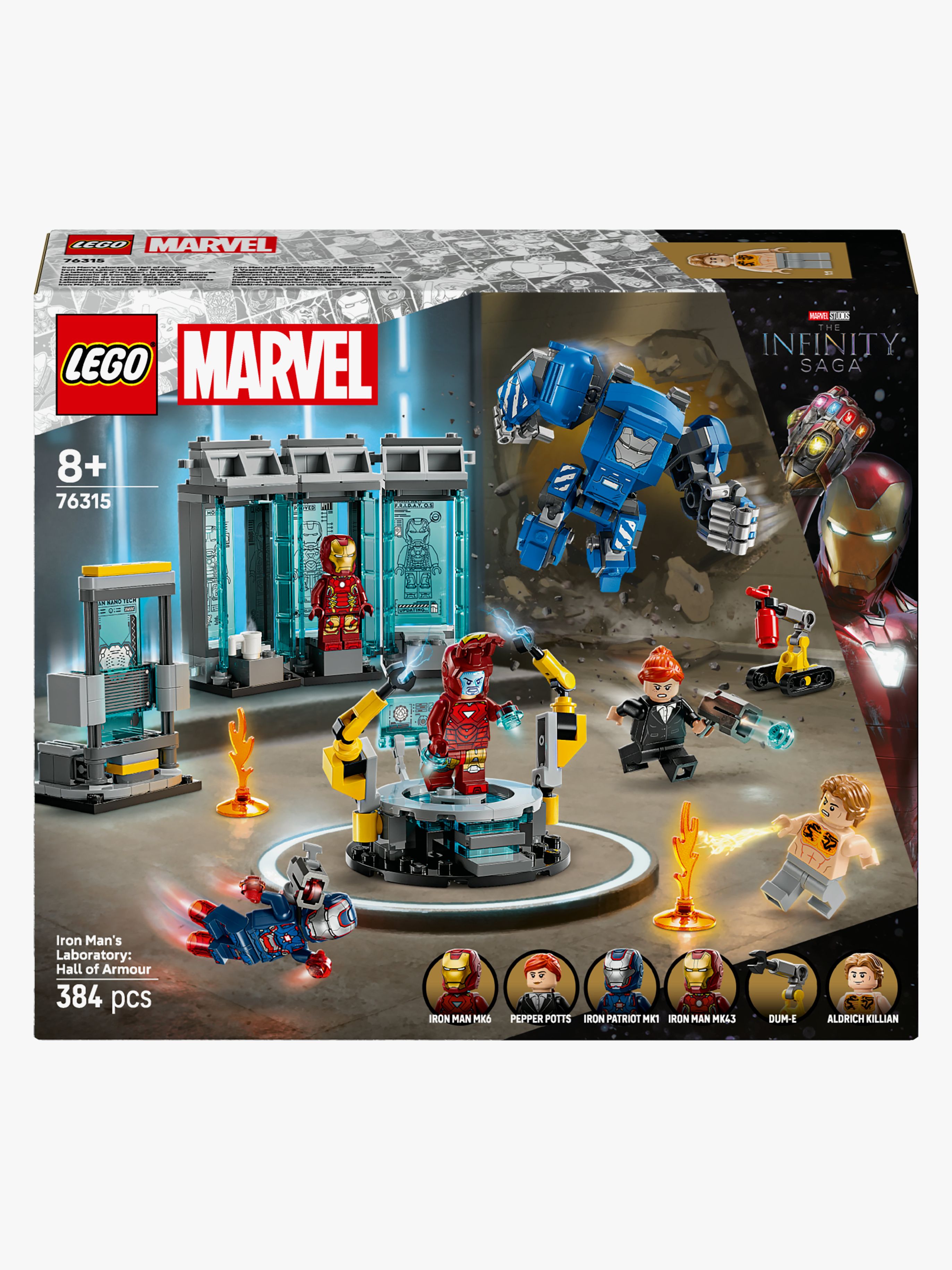 LEGO Super Heroes 76315 Iron Mans labb: rustningarnas sal