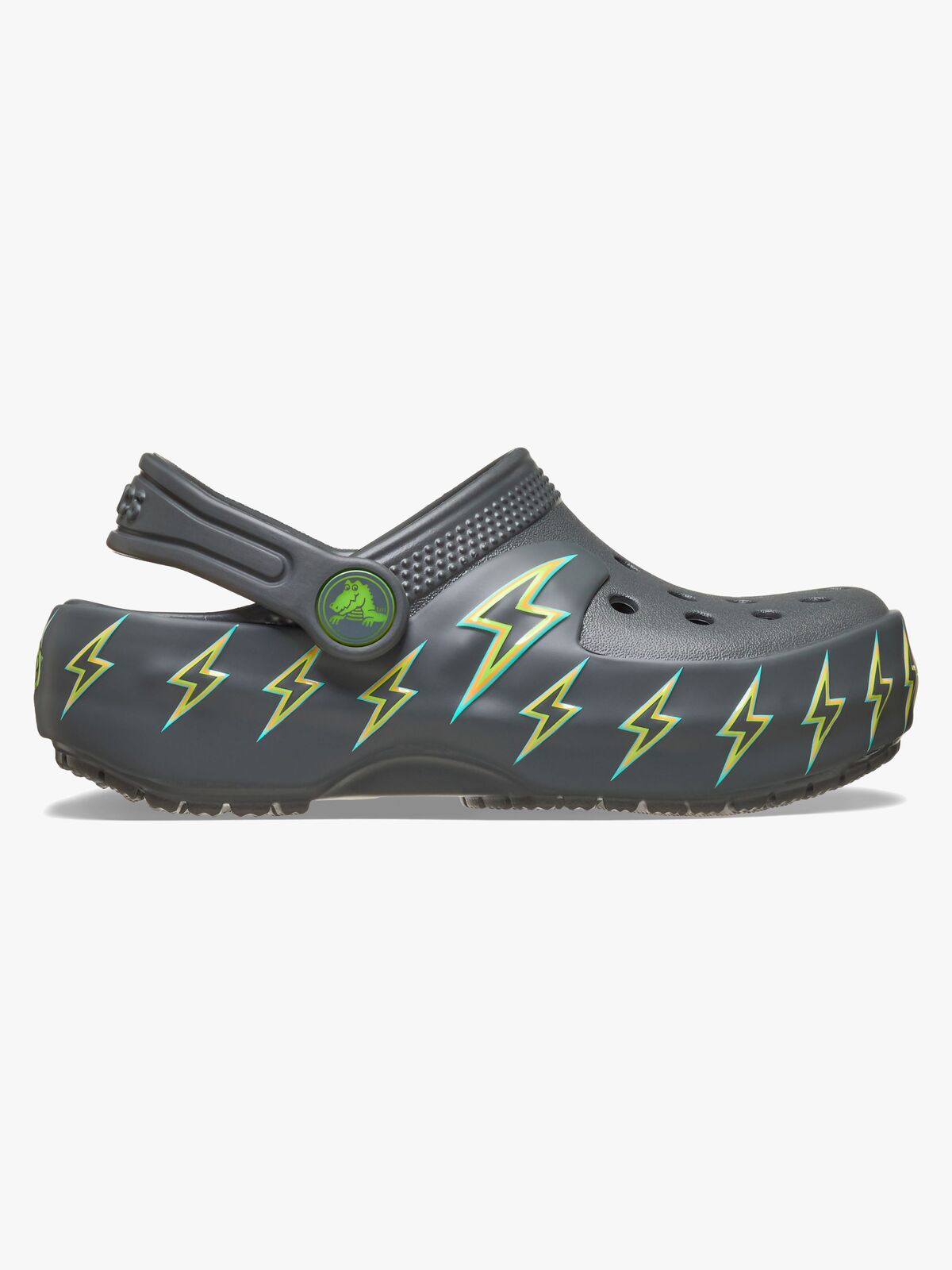 Crocs Classic Bolt Lights Tofflor, Carbon