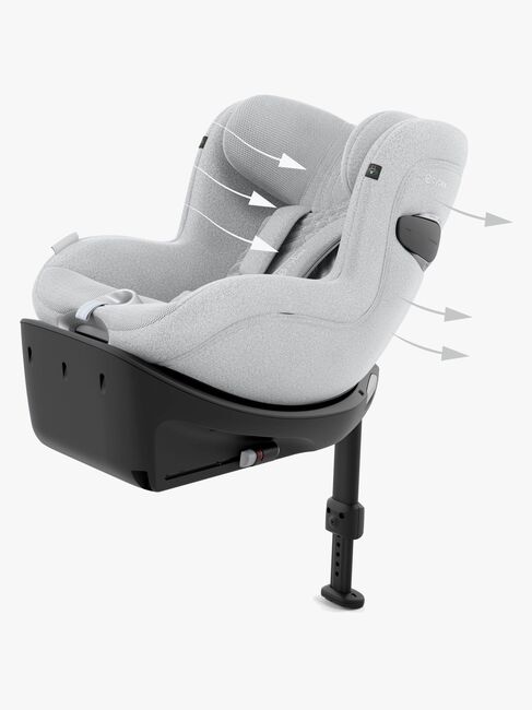 Cybex Sirona Ti i-Size Plus Bilbarnstol, Platinum White