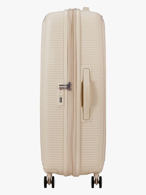 American Tourister Soundbox Spinner Resväska 97-110L, Coconut Sand