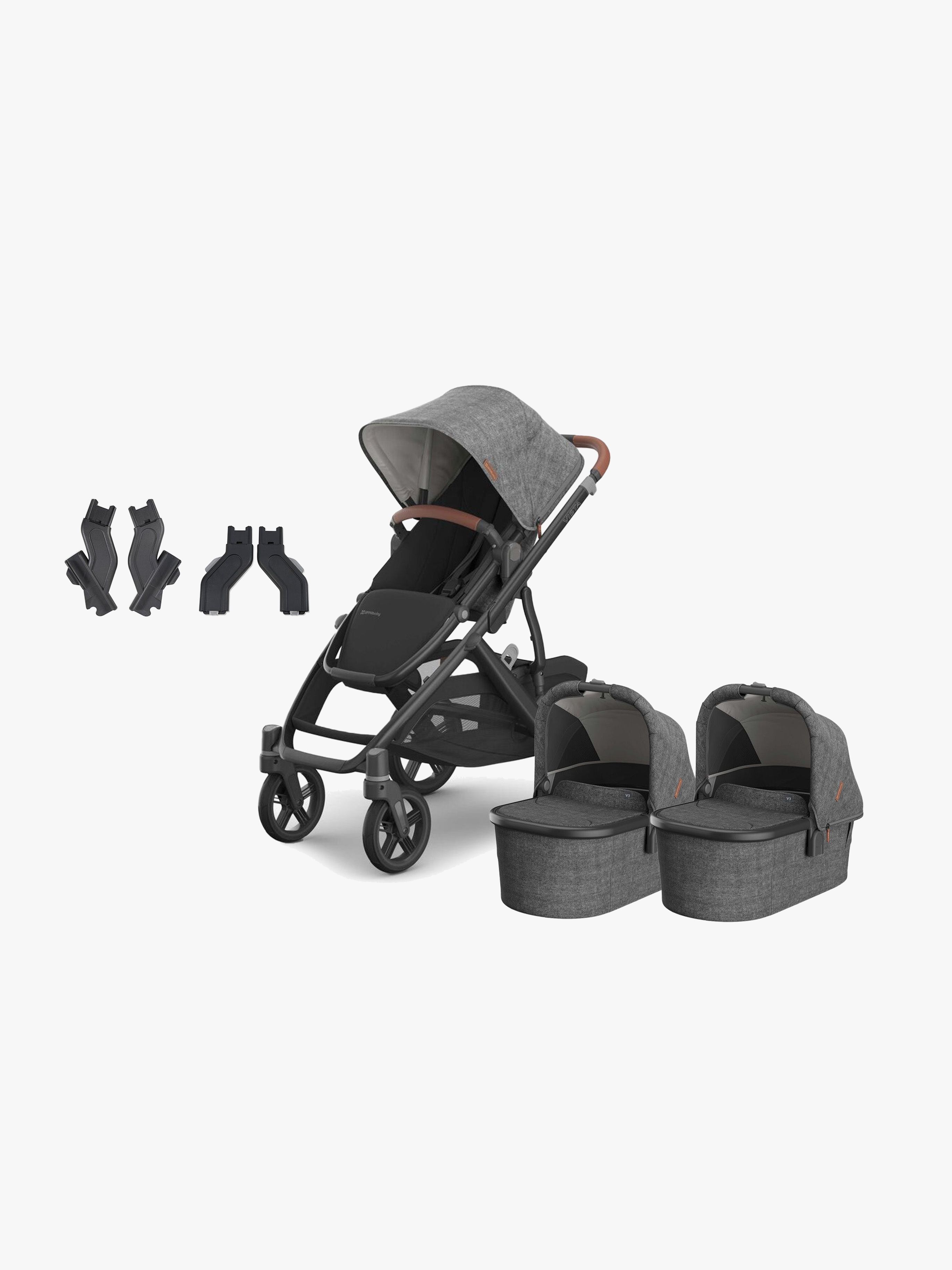 Uppababy Vista V3 Duovagn Greyson (Charcoal Mélange)