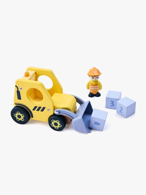 Hape Sagobok med Lekset The Buzzing Bulldozer