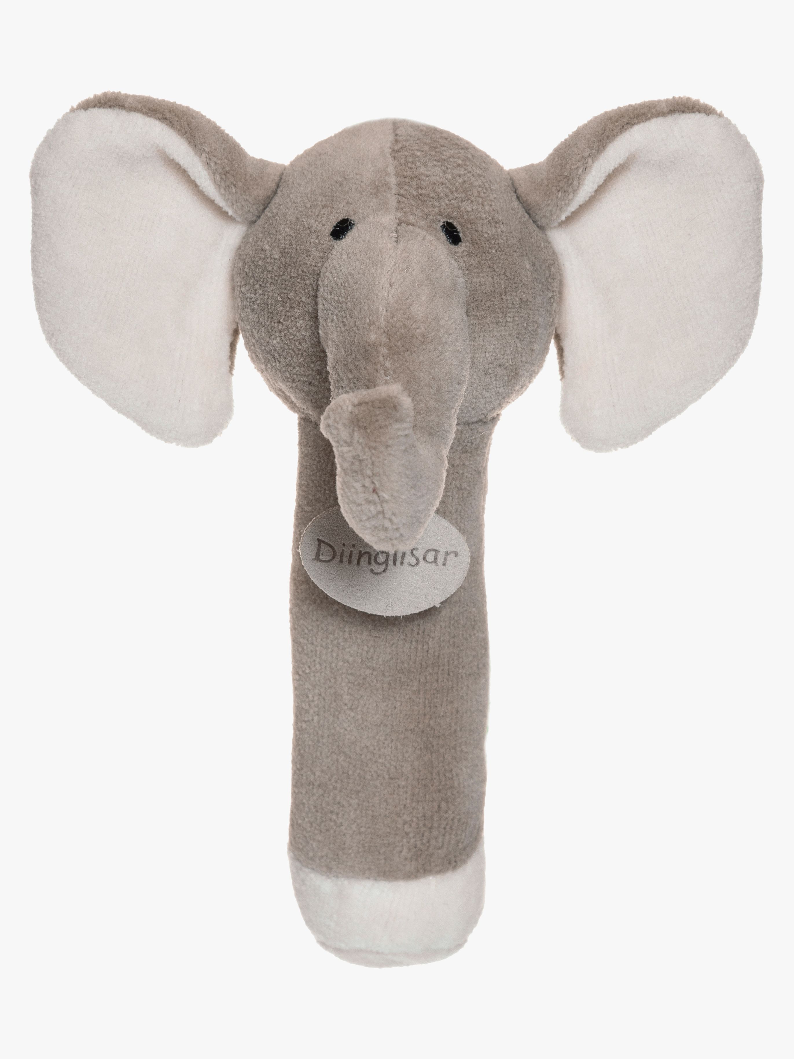 Teddykompaniet Diinglisar Elefant Skallra, Grey