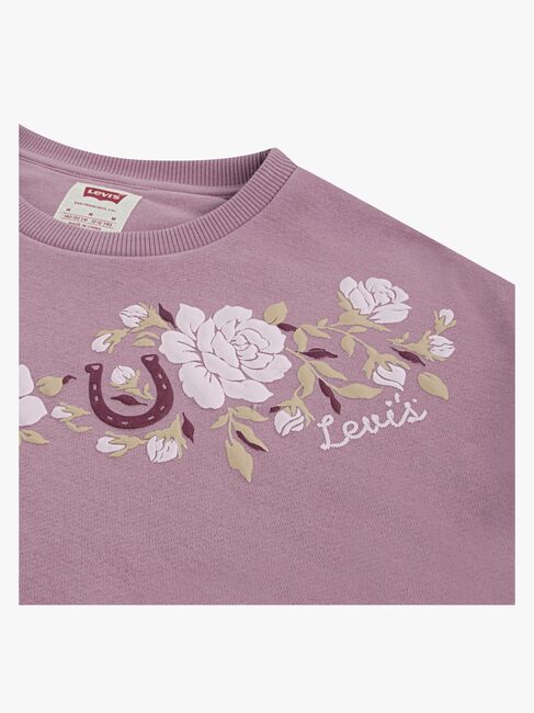 Levi's LVG Rose Front Tuck Sweatshirt, Lilas Levi's
