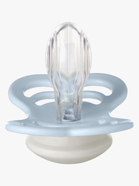 BIBS Supreme Napp Silikon Stl 2, Baby Blue Glow