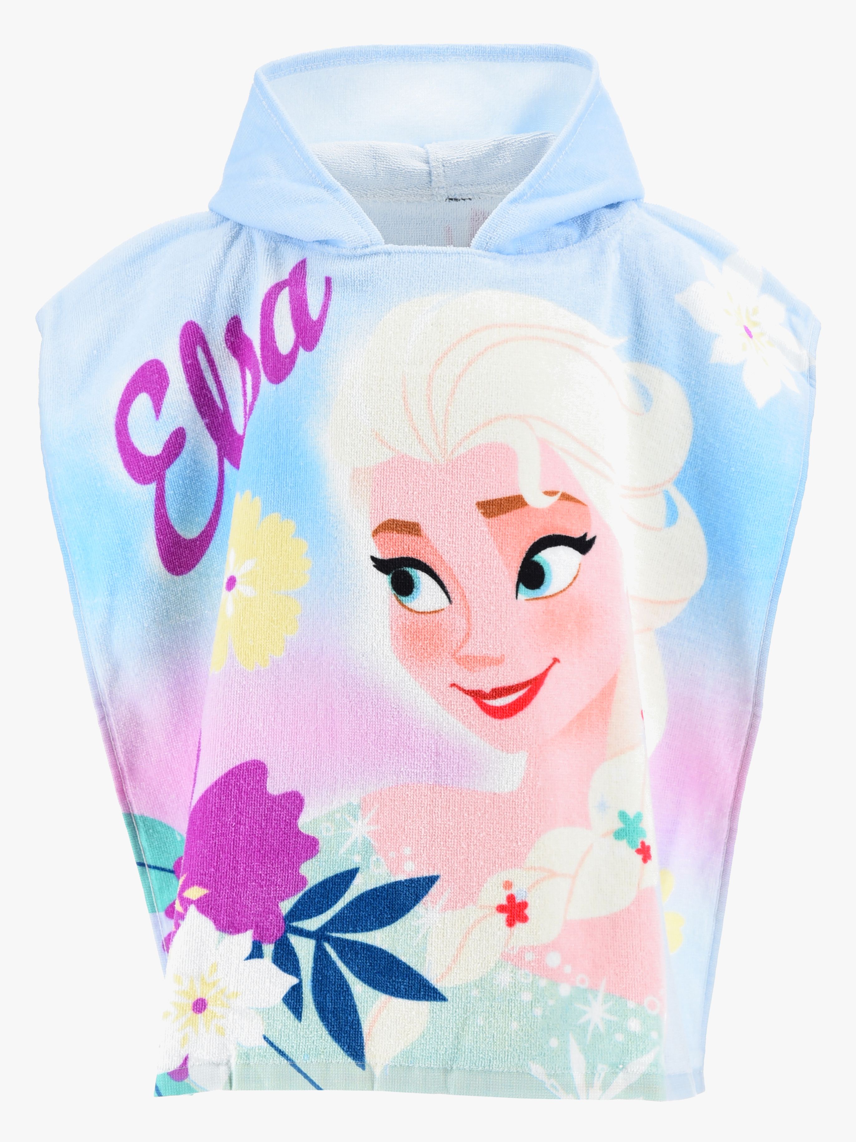 Disney Frozen Badponcho 100% Bomull, Blå