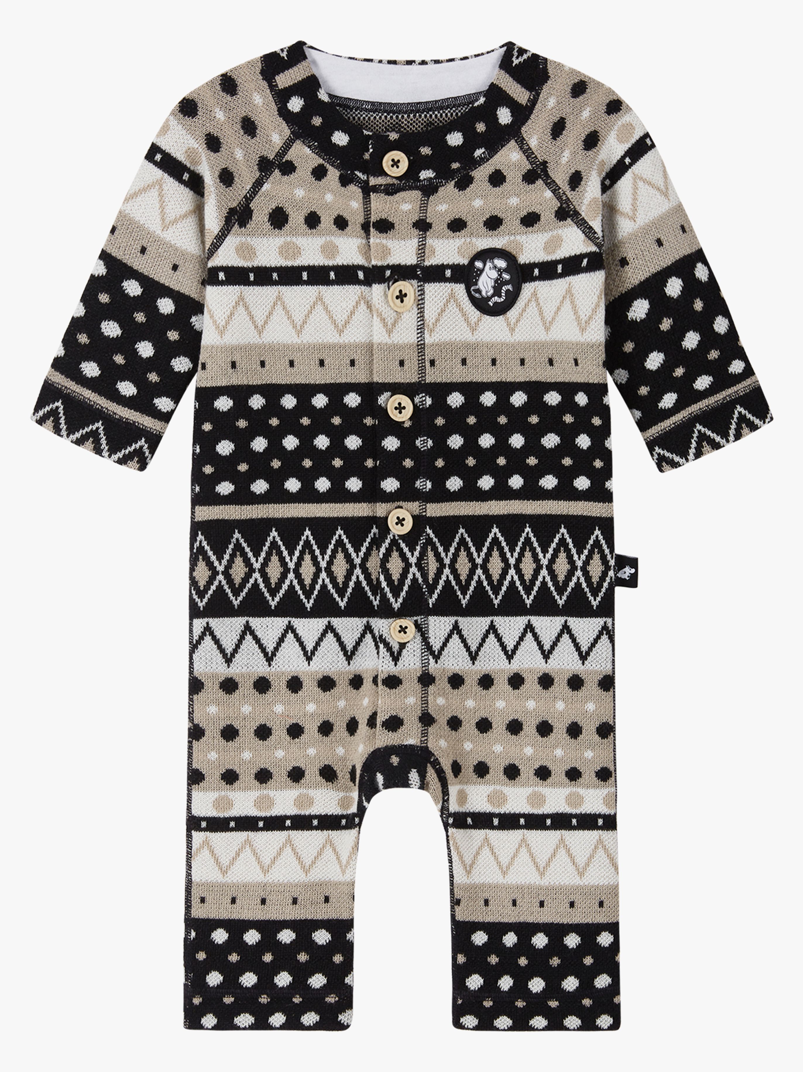 Reima Moomin Mysig Ulloverall, Black, 62-68