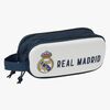 Real Madrid 3D Dubbelpennfodral, Vit/marin