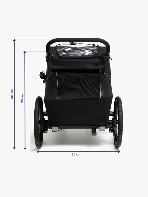 Beemoo Activity Sport Cykelvagn, Black