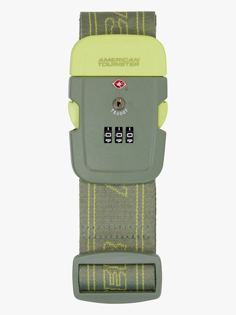American Tourister TSA Bagagerem, Olive/Lime
