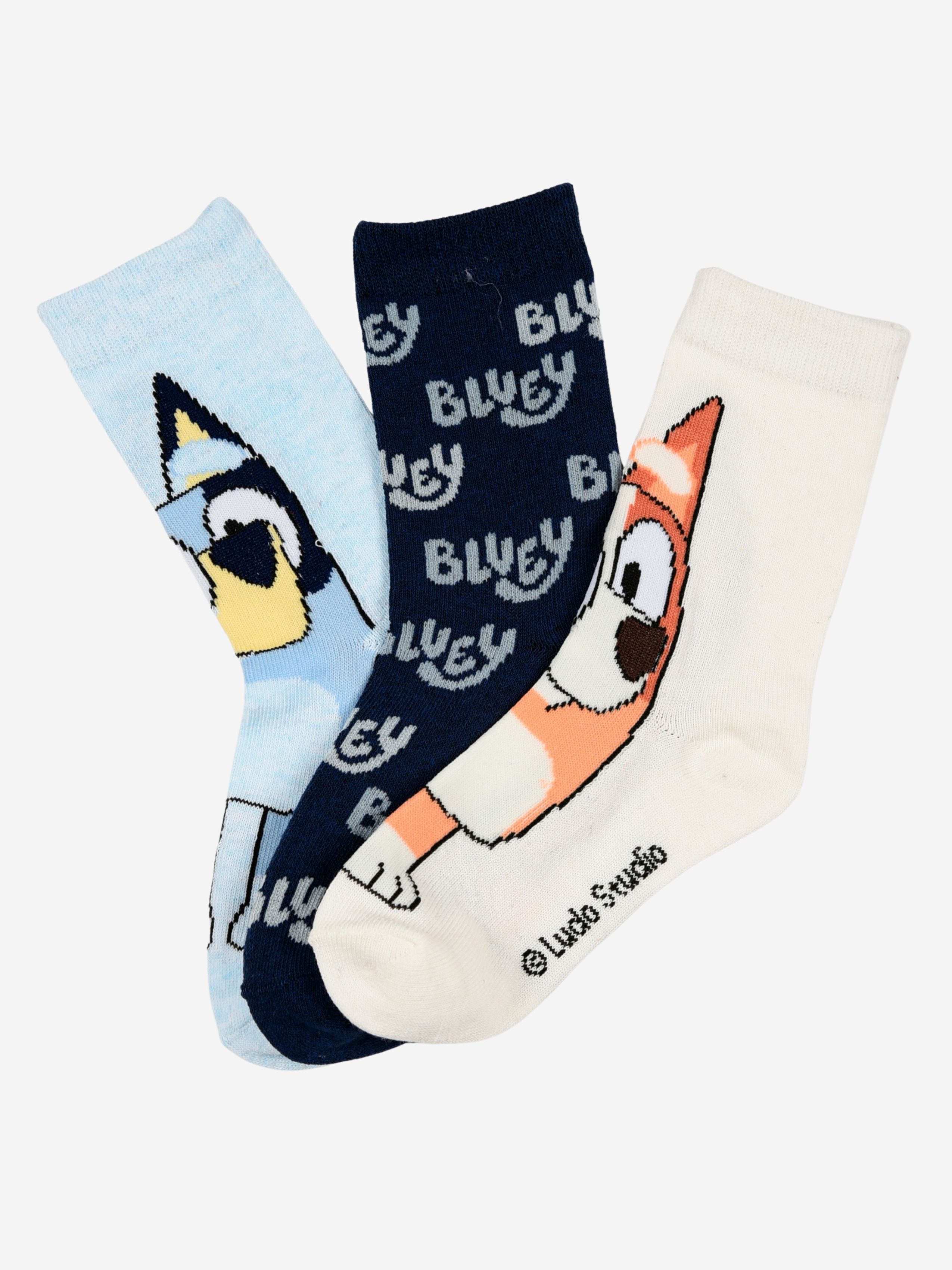 Bluey Strumpor 3-Pack, Flerfärgad, 27-30