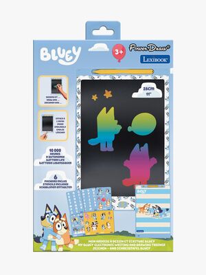 Bluey Ritplatta 10" med Stencilmallar