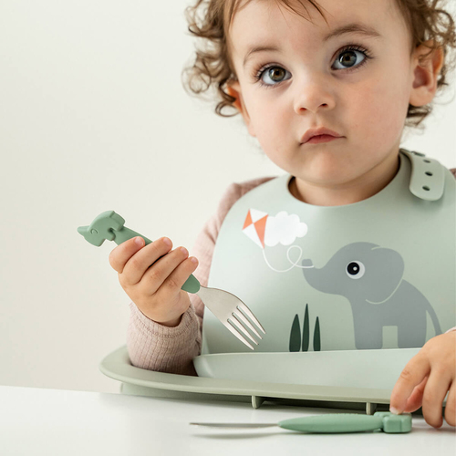 Done By Deer Playground Silikon Haklapp, Green