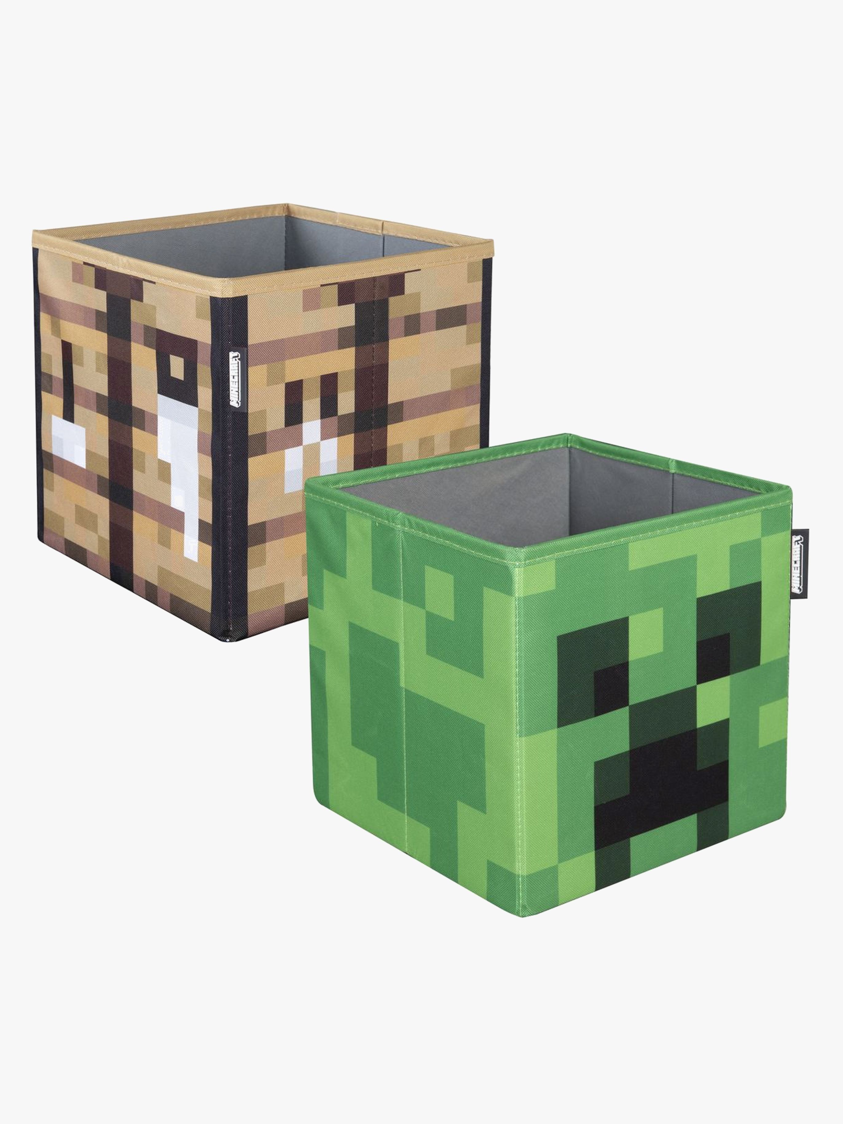 Minecraft Förvaringslådor 2-Pack, Förvaring Barnrum