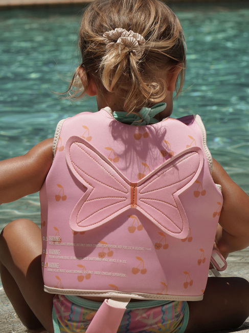 SUNNYLiFE Simväst, Cotton Candy Cherry