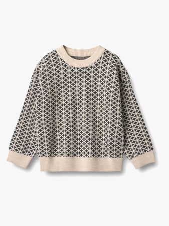 Wheat Elias Tröja, Warm Sand Melange