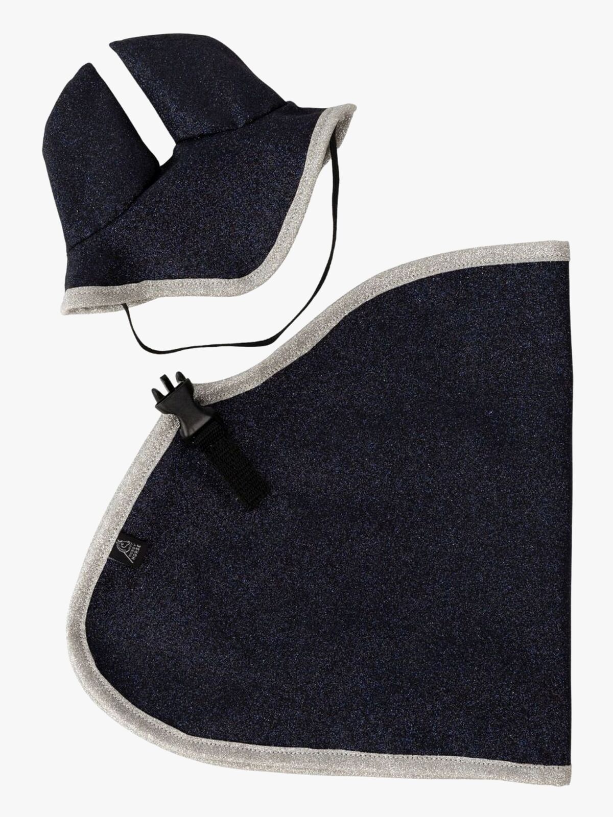 My Hobby Horse Täcke & Huva Glitter, Marinblå