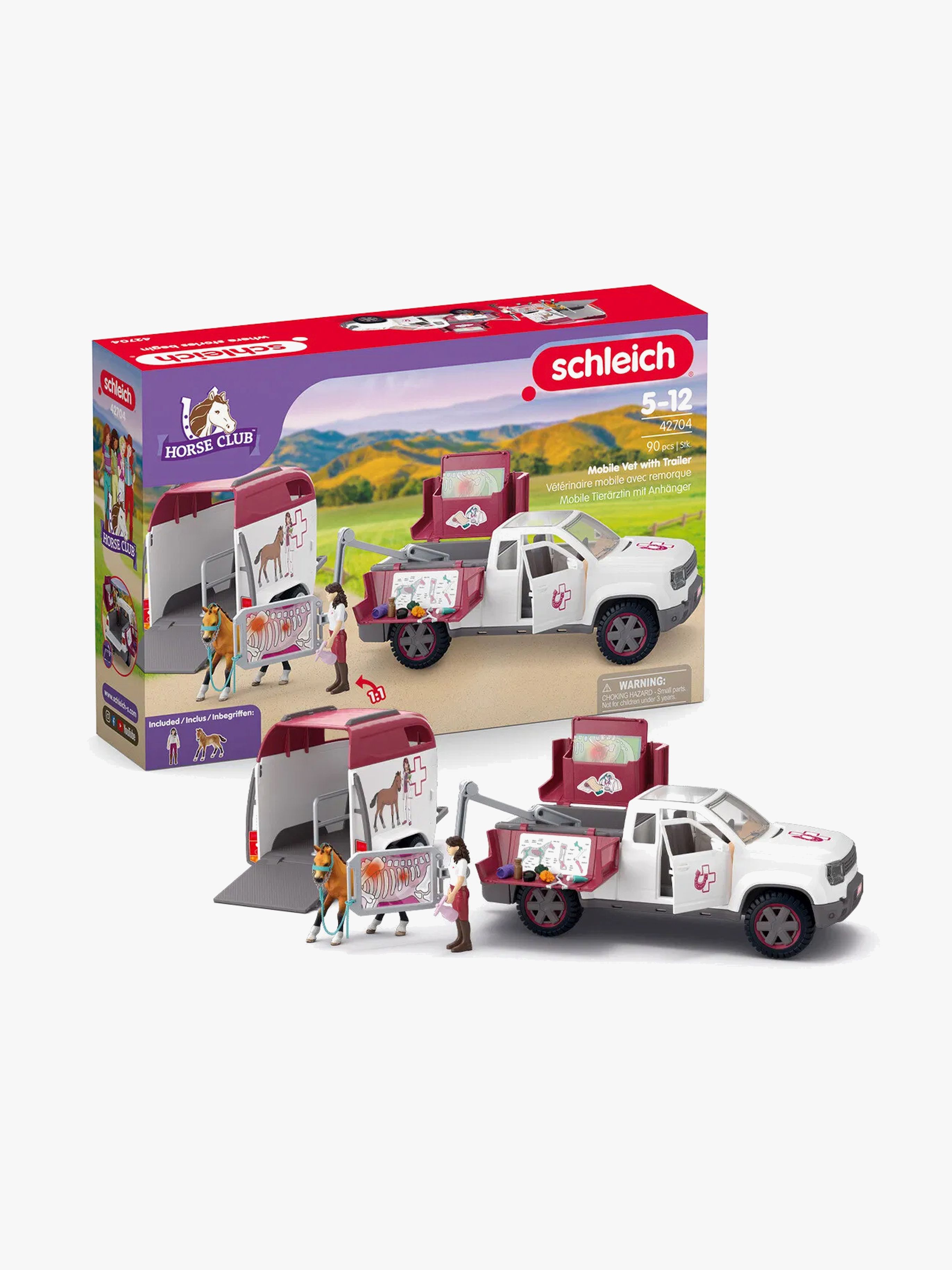 Schleich Veterinärbil med Trailer
