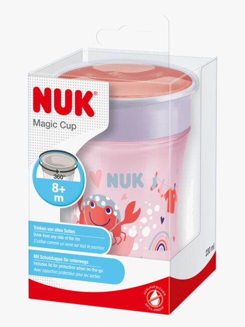 NUK Evolution Magic Mugg 230 ml, Röd