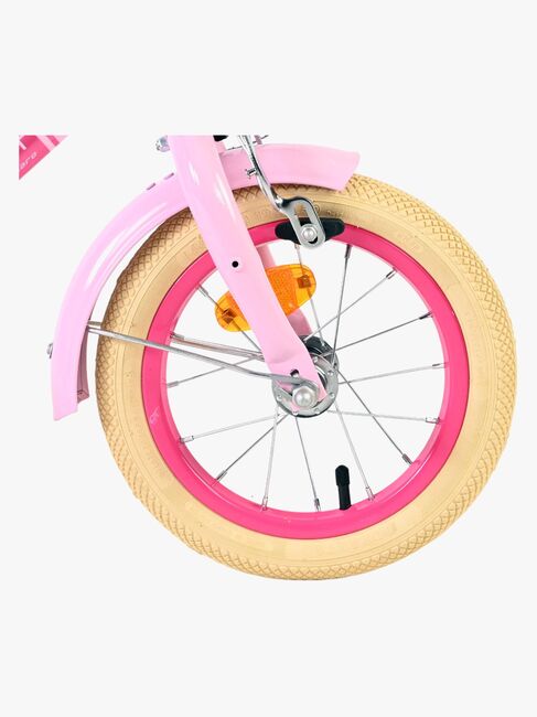 Volare Excellent Cykel med Korg 12 Tum, Rosa