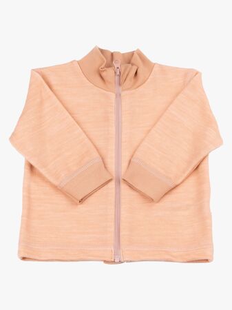 Joha Tröja Zip Merinomix, Peach