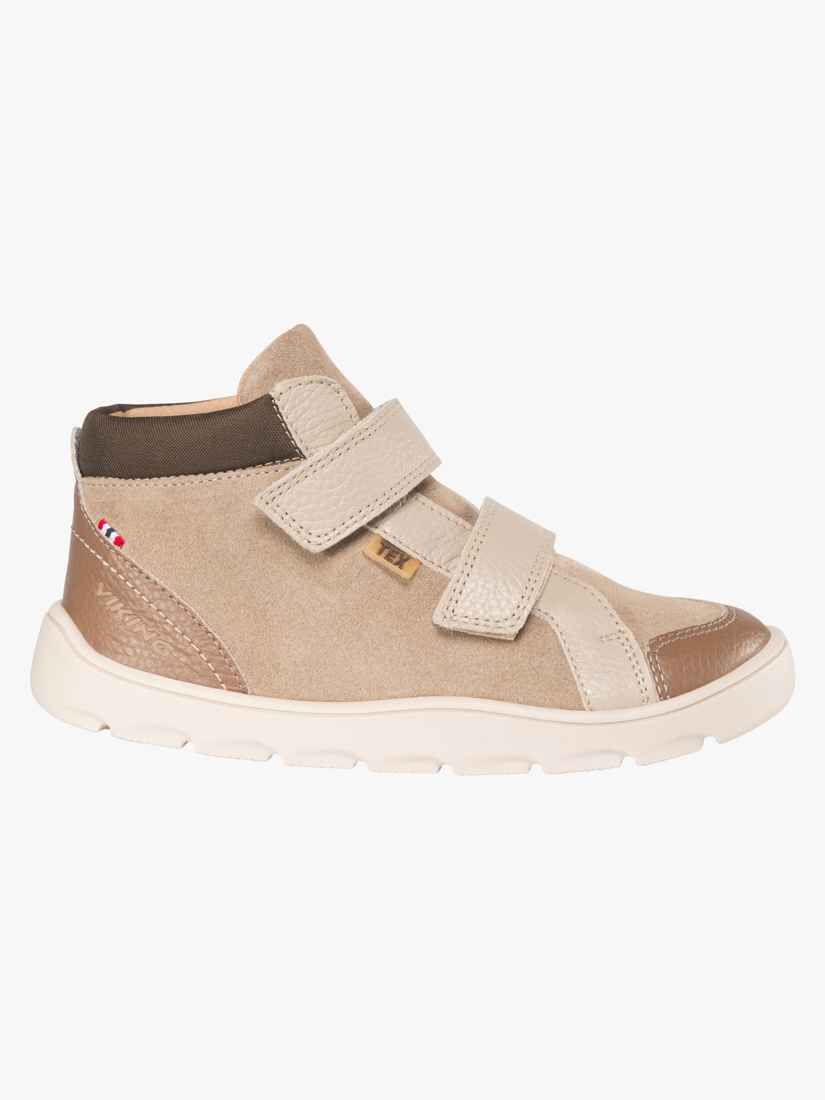 Viking Molde Barefoot Mid TEX 2V Jr Sneakers, Dark Natural, 31