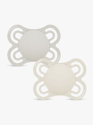 MAM Perfect Napp Silikon 2-Pack 0-6m, Neutral