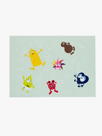 Babblarna Bordsunderlägg Silikon, Blå