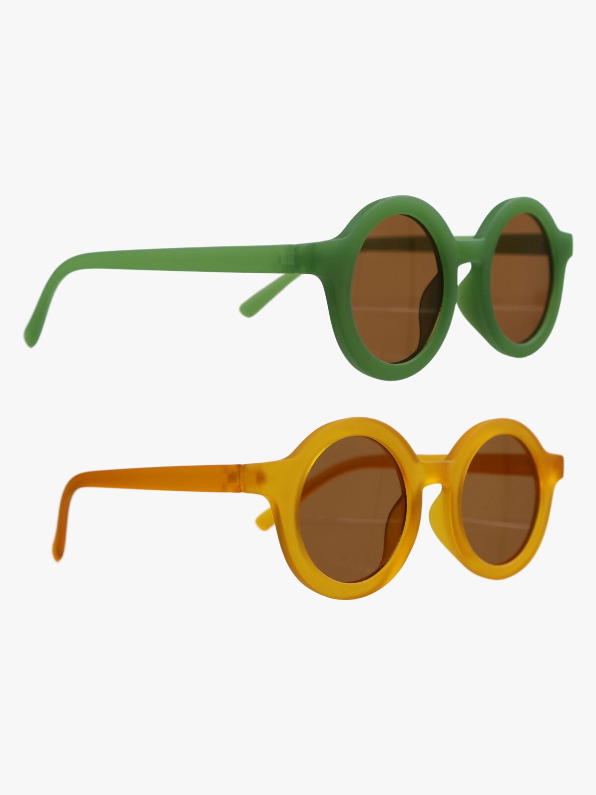 CarloBaby Solglasögon Stråla 2-pack 3-6 År, Grön/Gul