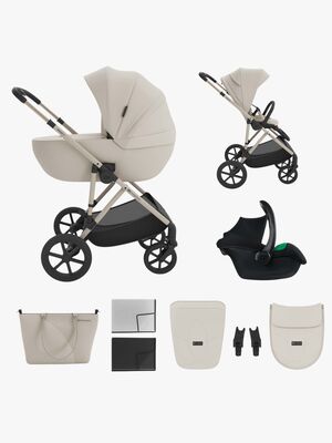 Kinderkraft Prime 3  3-in-1 Kombikinderwagen, Sand Dune