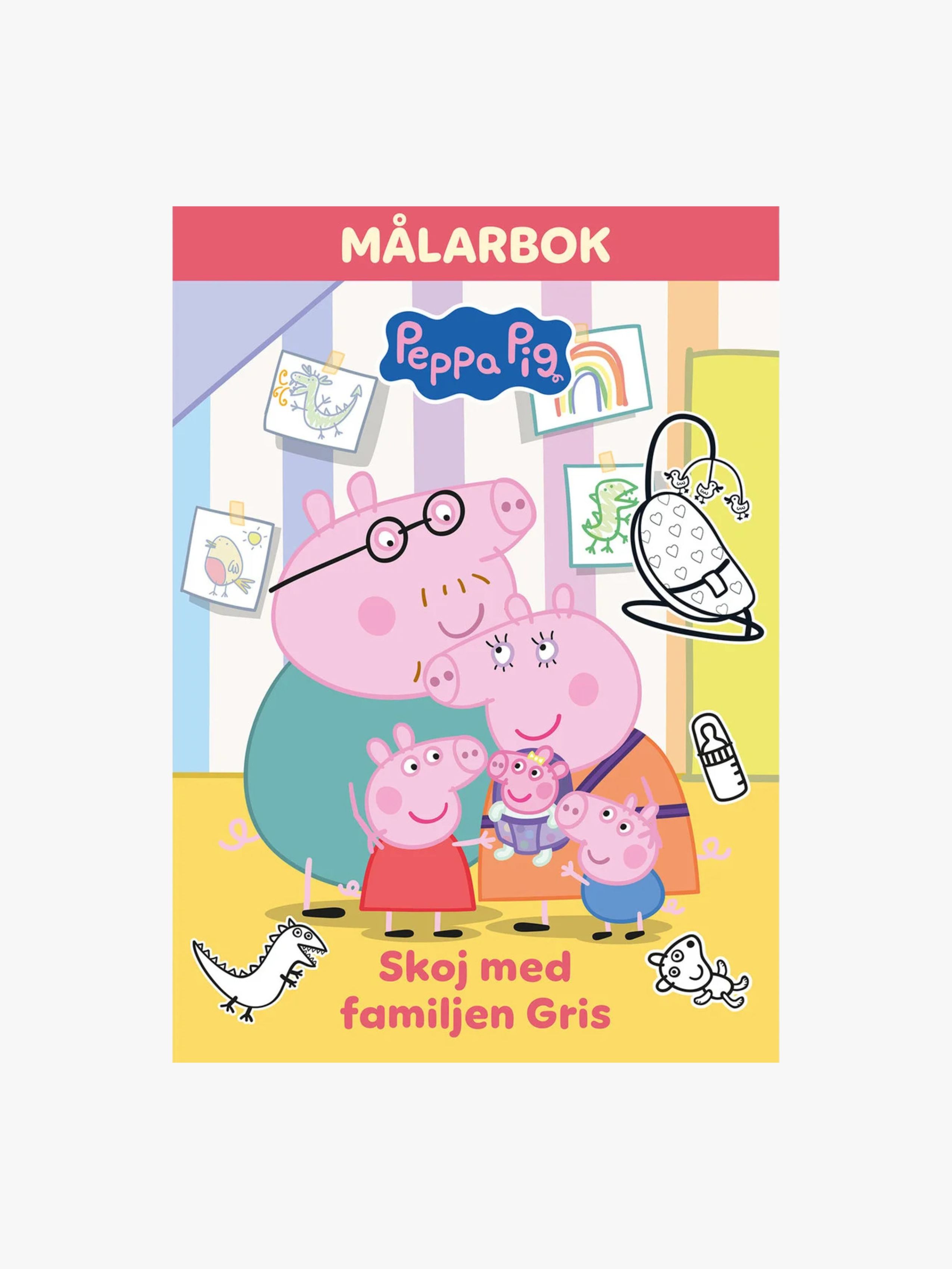 Greta Gris Målarbok Skoj Med Familjen Gris