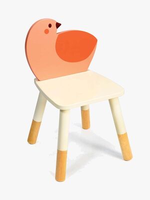 Mentari Stuhl mit Vogelmotiv, Orange