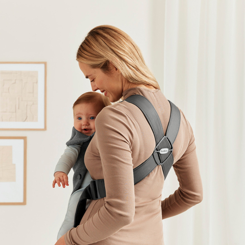 BabyBjörn Mini Bärsele 3D Jersey, Mörkgrå