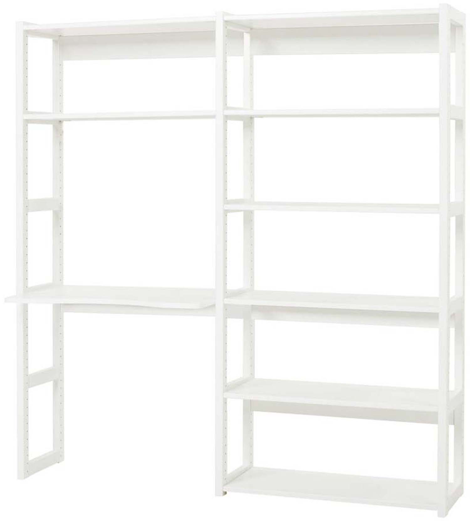 Hoppekids STOREY 2 sections with 8 shelves and desk 80 x 80