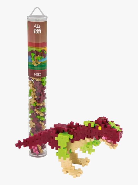 Plus-Plus Byggset med Basplatta & Tub Dino, 4x100 Delar