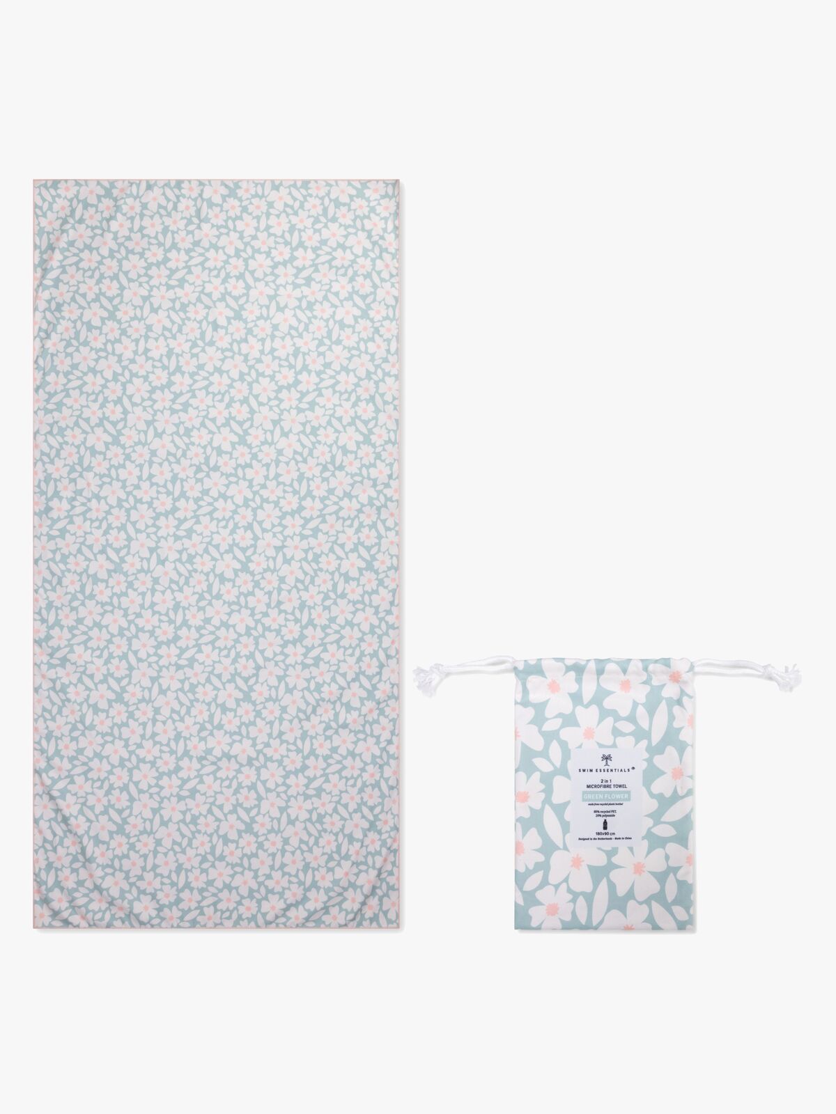 Swim Essentials Badhandduk, Florish Green