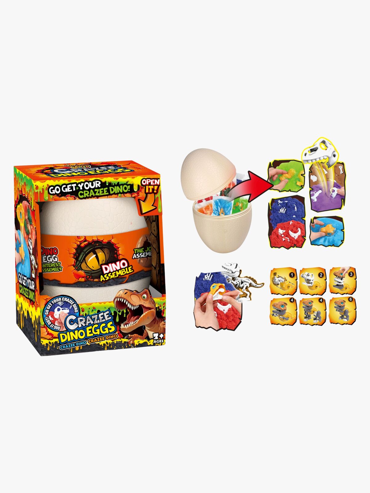 Suntoy Ägg Med Leklera och Slime Blandad