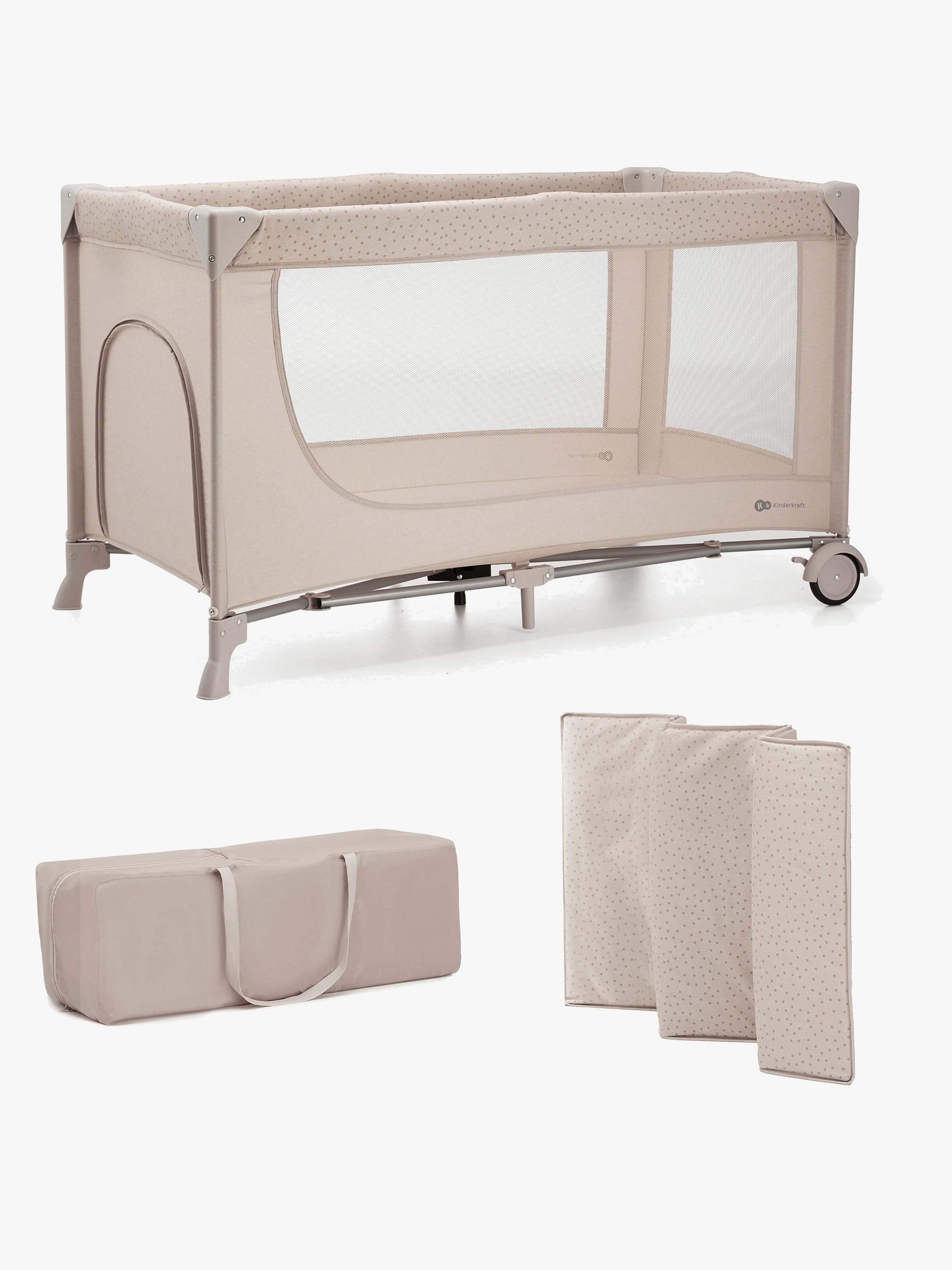 Kinderkraft JOY 2 Resesäng, Beige
