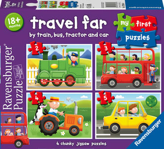 Ravensburger My First Puzzles Travel far Pussel 4-i-1